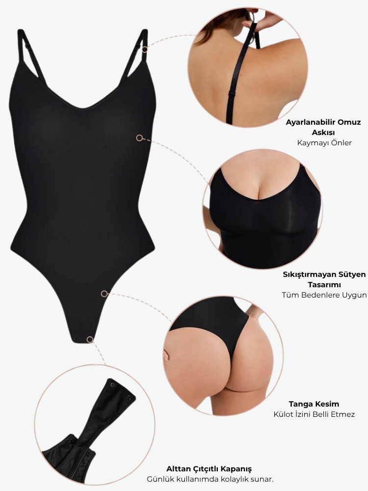 Göğüs Destekli Şekillendirici Bodysuit