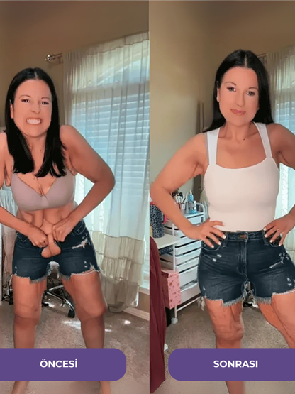 Ribanalı Kolsuz Kare Yaka Bodysuit