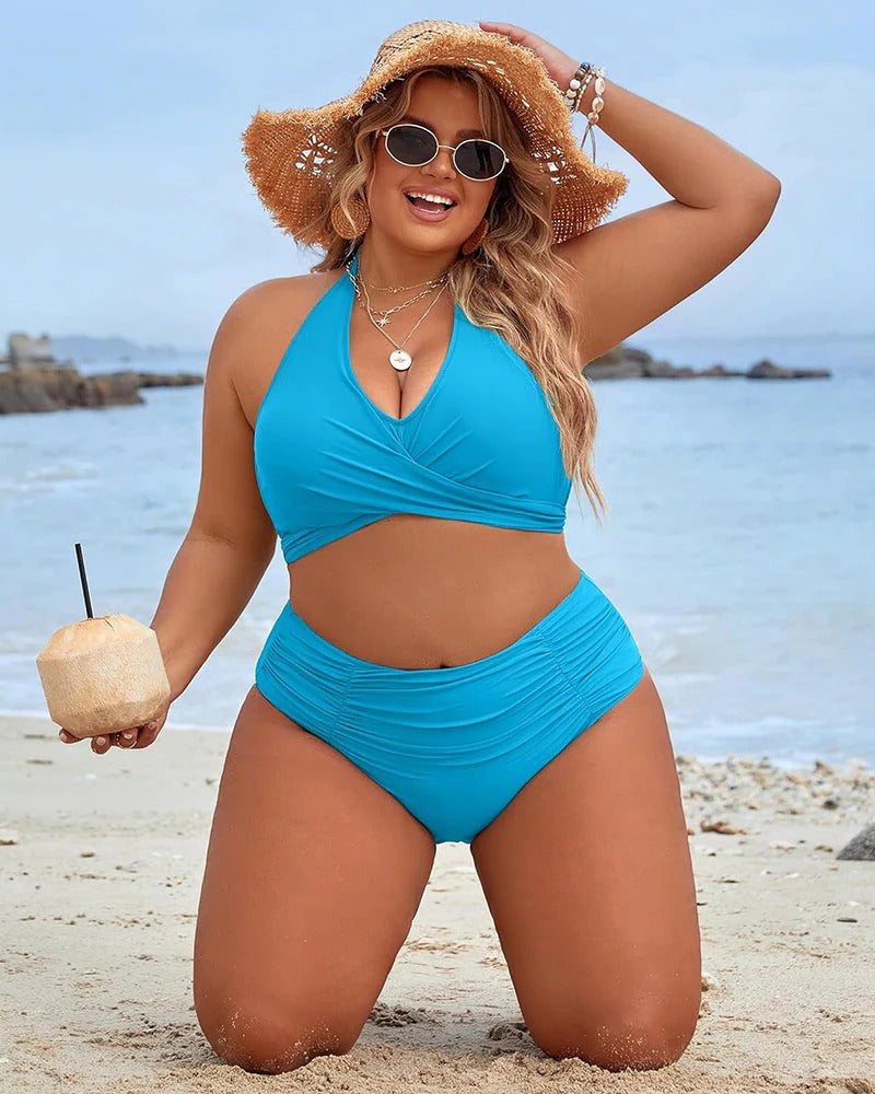 Karın Kontrollü Yüksek Bel Bikini Takımı