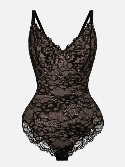Dantelli Şekillendirici Bodysuit