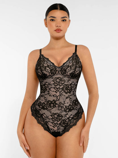 Dantelli Şekillendirici Bodysuit