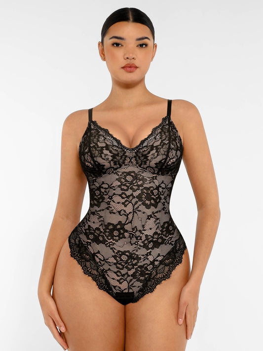 Dantelli Şekillendirici Bodysuit